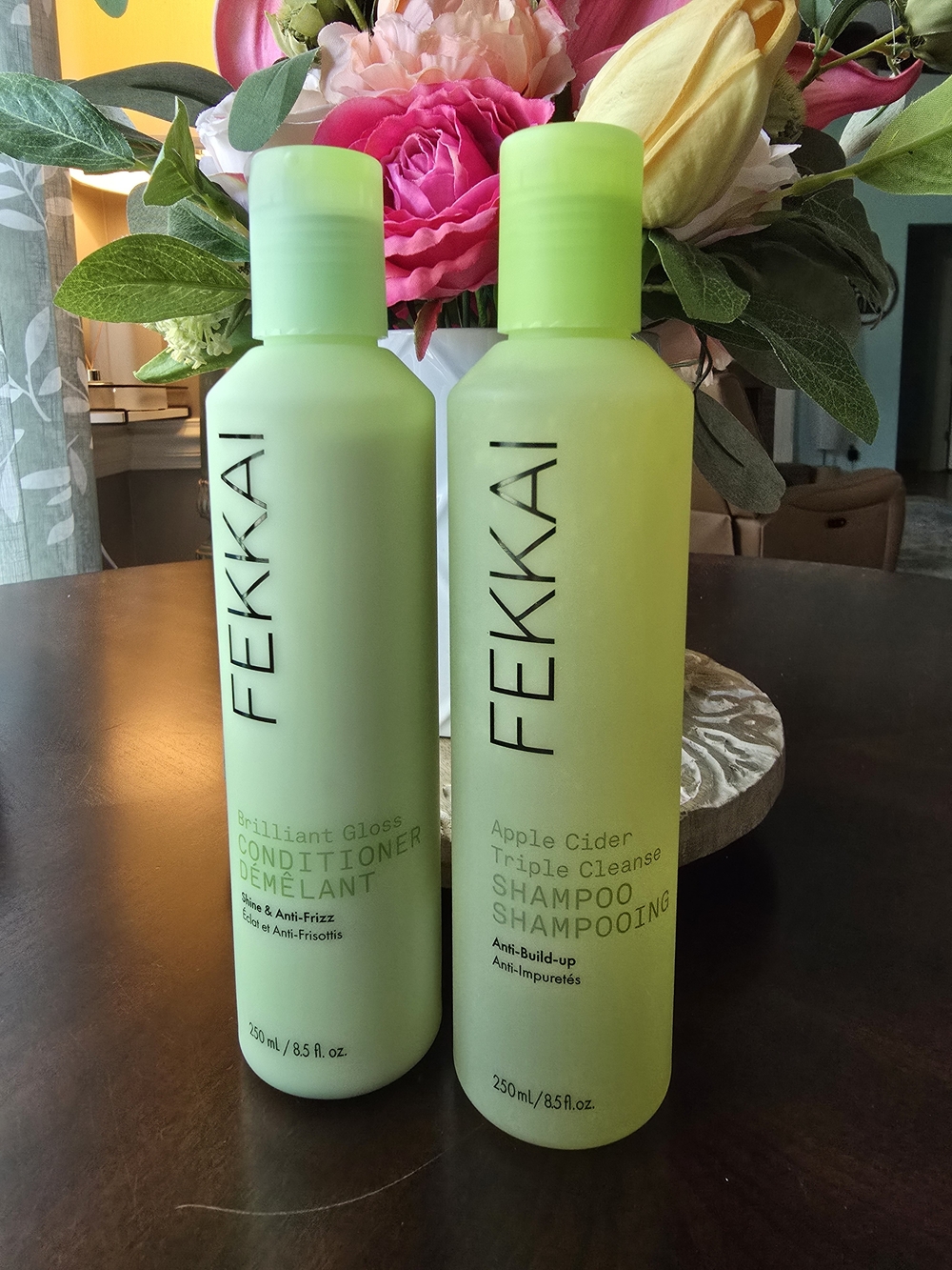 FEKKAI Apple Cider Triple Cleanse Shampoo & Brilliant Gloss Conditioner Set